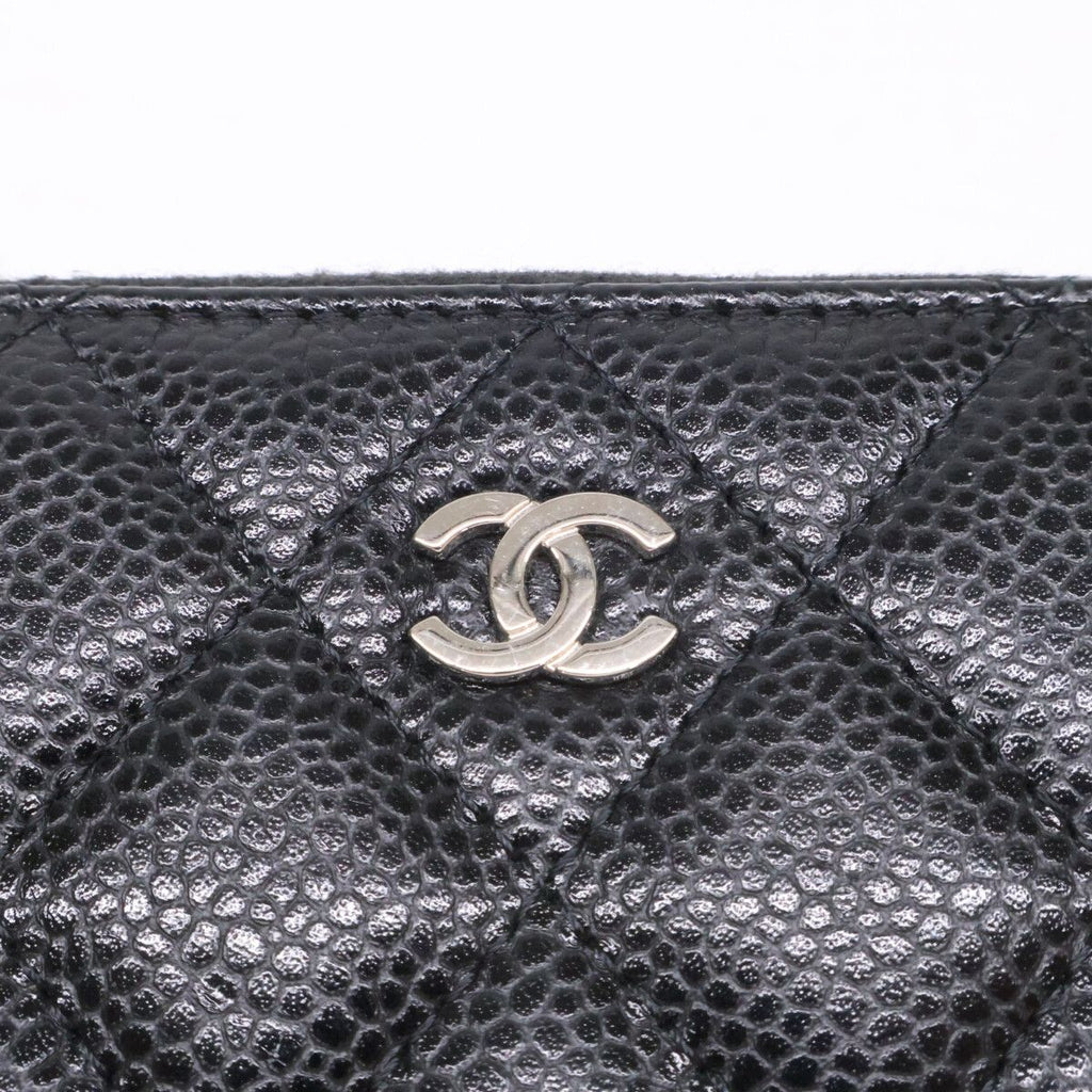 Chanel Caviar Leather Classic Zip Coin Purse — view 8