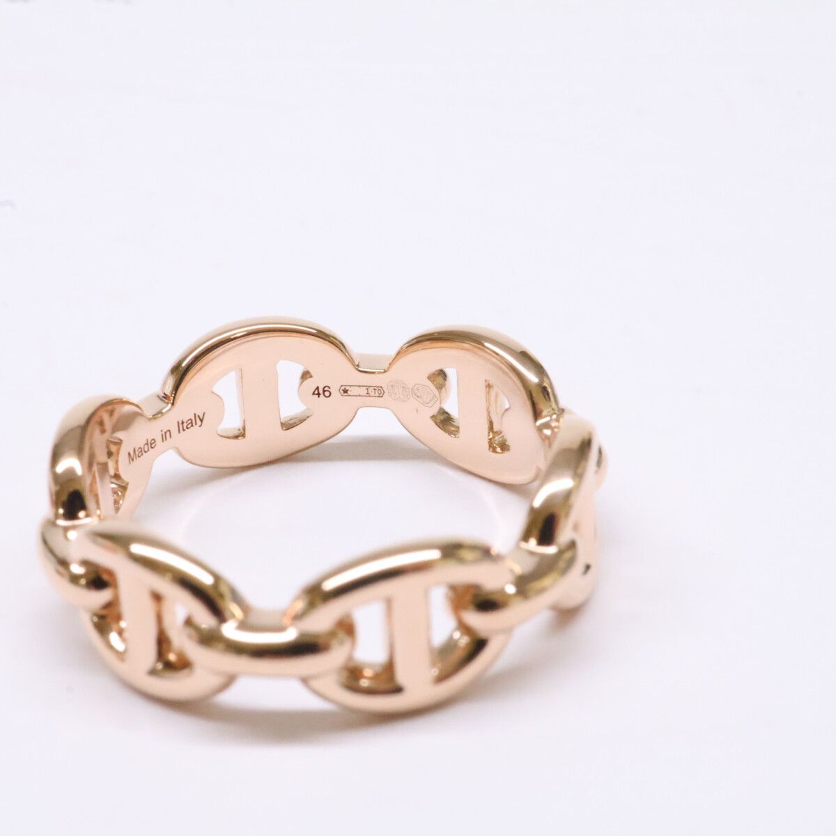 Hermes Polished 750 Chene D'ancre Enchainee PM 46 Ring — view 6