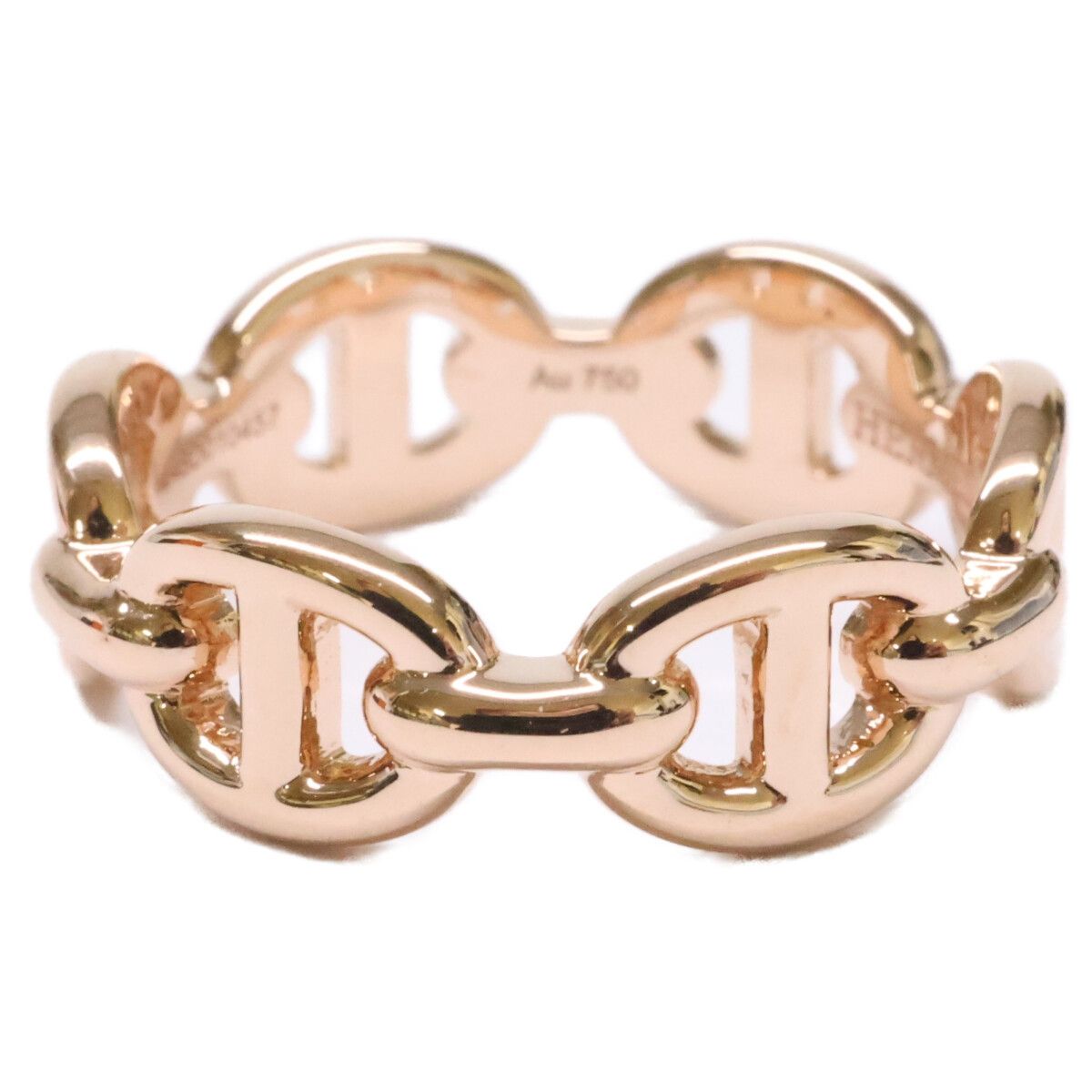 Hermes Polished 750 Chene D'ancre Enchainee PM 46 Ring — view 2