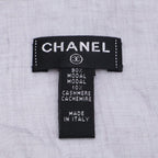Chanel CC Logo Embroidery Cashmere Modal Scarf — view 3