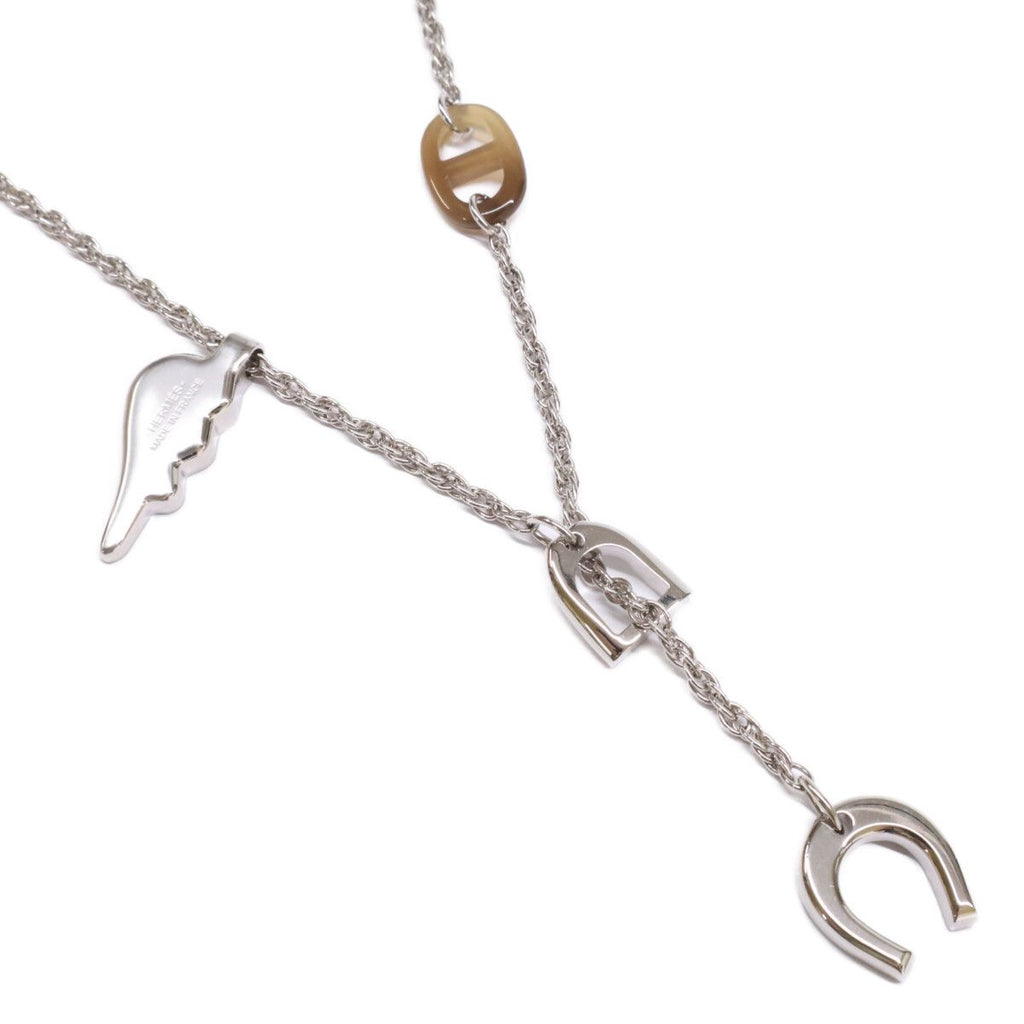 Hermes Bon Voyage Buffalo Horn Necklace — view 3