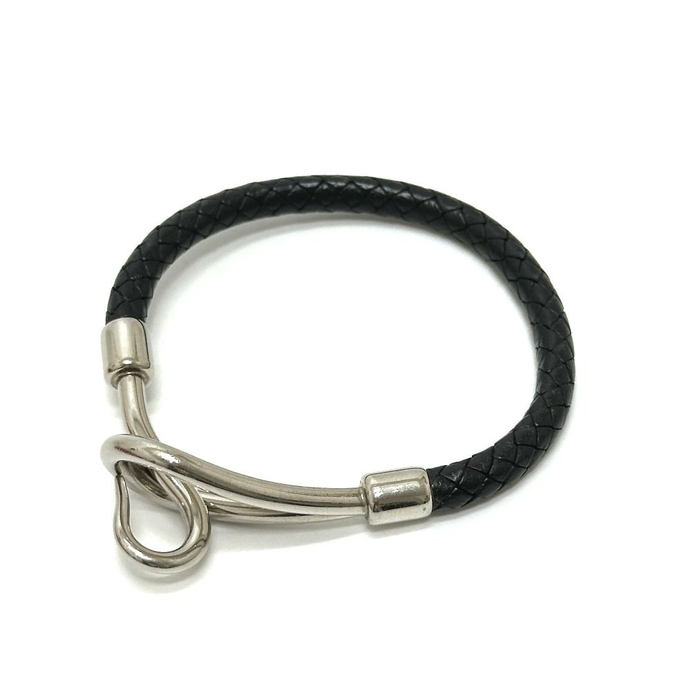Hermes Bracelet Jumbo Choker Leather Black