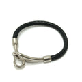 Hermes Bracelet Jumbo Choker Leather Black