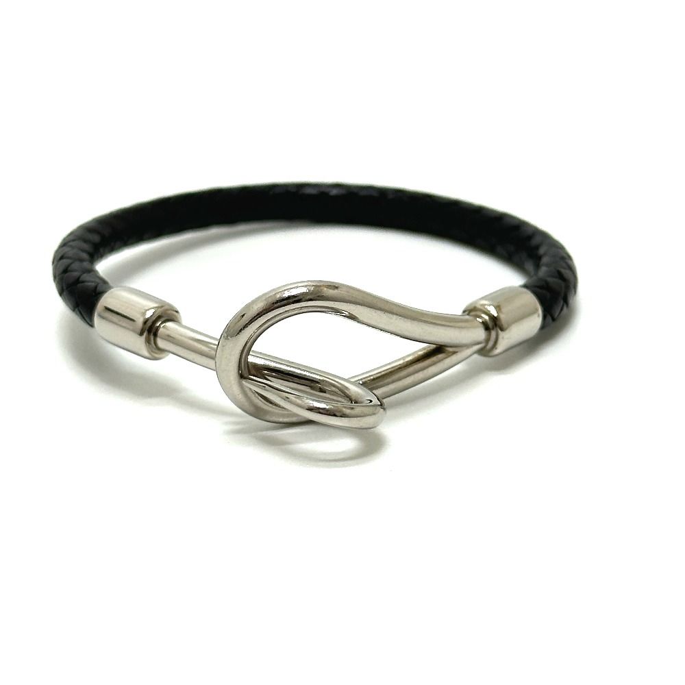 Hermes Bracelet Jumbo Choker Leather Black — view 3