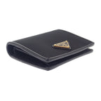 Prada Re-Nylon Tessuto Compact Wallet Bifold Saffiano Nylon Black SA — view 4