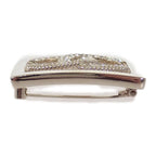 Chanel CC Square Brooch Metal Crystal Gold — view 5