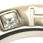 Chanel CC Logo Brooch Metal Leather Crystal Gold — view 6