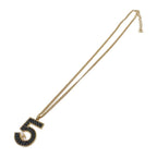 Chanel Long Necklace Metal Gold Blue — view 4