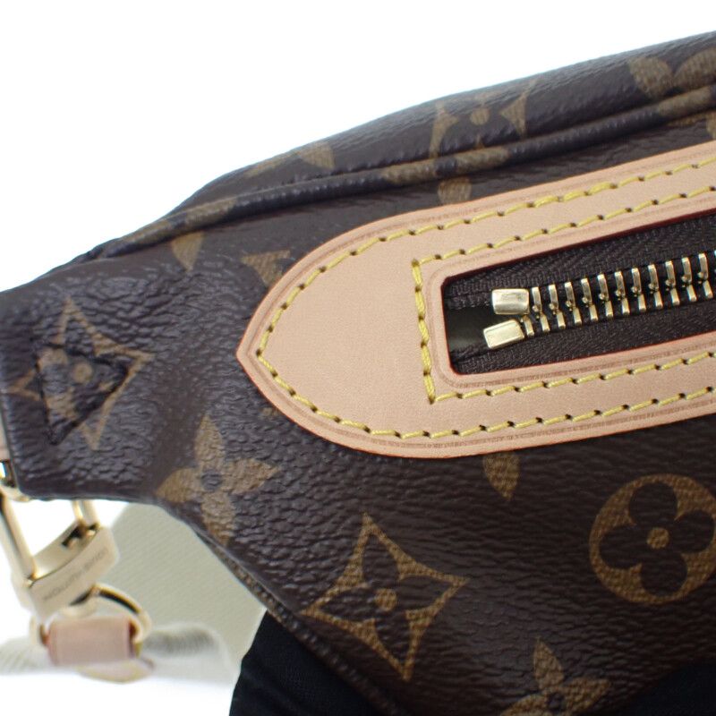 Louis Vuitton High Rise Monogram Belt Bag Brown Gold — view 9