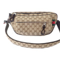 Gucci GG Small Cross Belt Bag Canvas Beige
