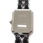 Chanel Premier Iconic Chain L Watch Stainless Steel Leather Quartz Black Dial — view 6