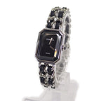 Chanel Premier Iconic Chain L Watch Stainless Steel Leather Quartz Black Dial — view 2