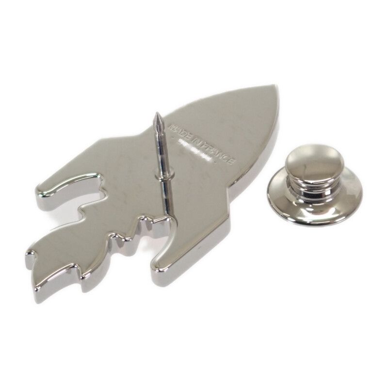 Hermes Space Badge Brooch Metal Multi Orange — view 4