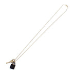 Hermes Amulet Padlock PM Necklace Metal Buffalo Horn Gold Black — view 2