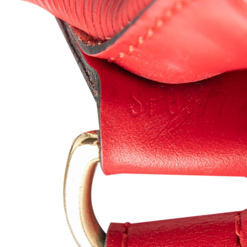 Louis Vuitton Epi Noe Shoulder Bag Drawstring Castilian Red Leather — view 5
