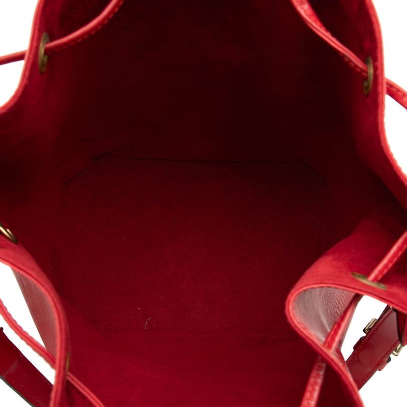 Louis Vuitton Epi Noe Shoulder Bag Drawstring Castilian Red Leather — view 4