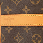 Louis Vuitton Monogram Keepall Bandouliere 55 Boston Bag 2-Way Brown Leather — view 6
