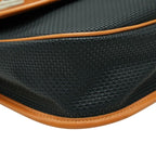 Saint Laurent Logo Plate Crossbody Shoulder Bag Navy Brown Leather — view 5