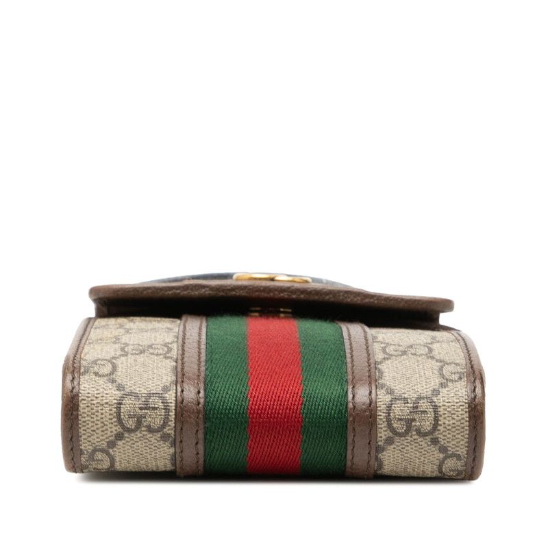 Gucci GG Supreme Ophidia Crossbody Shoulder Bag Beige Brown Leather — view 3