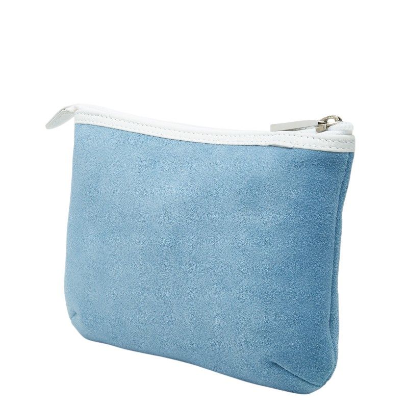 Loewe Anagram Pouch Blue Suede — view 2