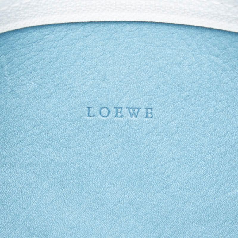 Loewe Anagram Pouch Blue Suede — view 7