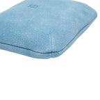 Loewe Anagram Pouch Blue Suede — view 5