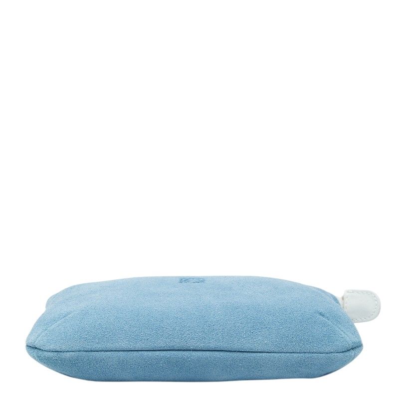 Loewe Anagram Pouch Blue Suede — view 3