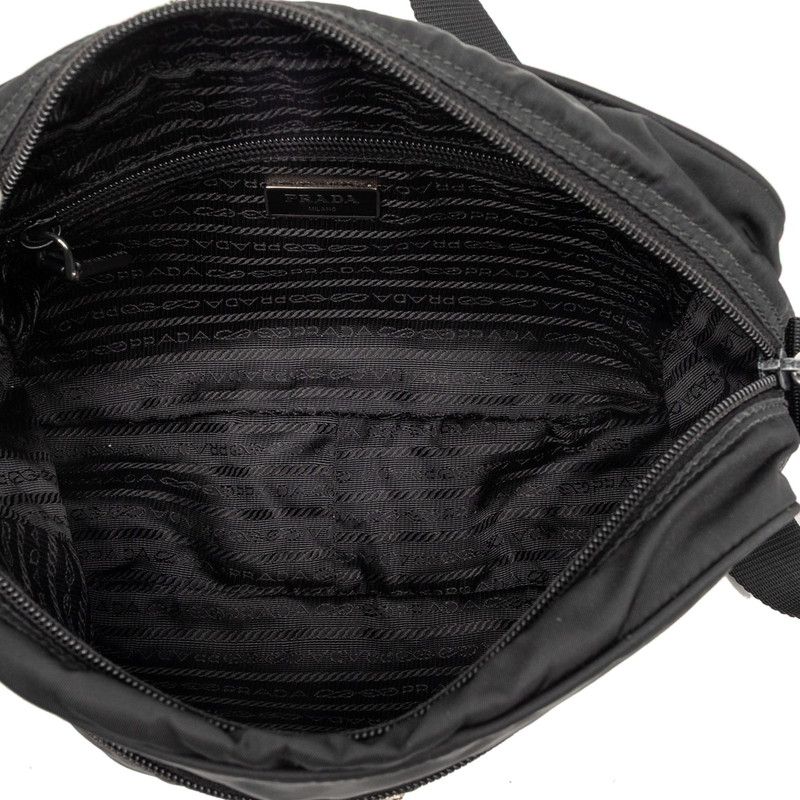 Prada Shoulder Bag Black Nylon Leather — view 4