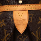 Louis Vuitton Monogram Montorgueil PM Handbag Brown Leather — view 5