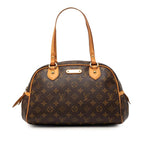 Louis Vuitton Monogram Montorgueil PM Handbag Brown Leather