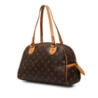 Louis Vuitton Monogram Montorgueil PM Handbag Brown Leather — view 2