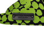 Bottega Veneta Vache Bubble Print Tote Green Black Canvas Leather — view 5