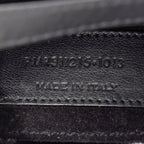 Saint Laurent Line Chain Shoulder Bag Black Leather — view 6