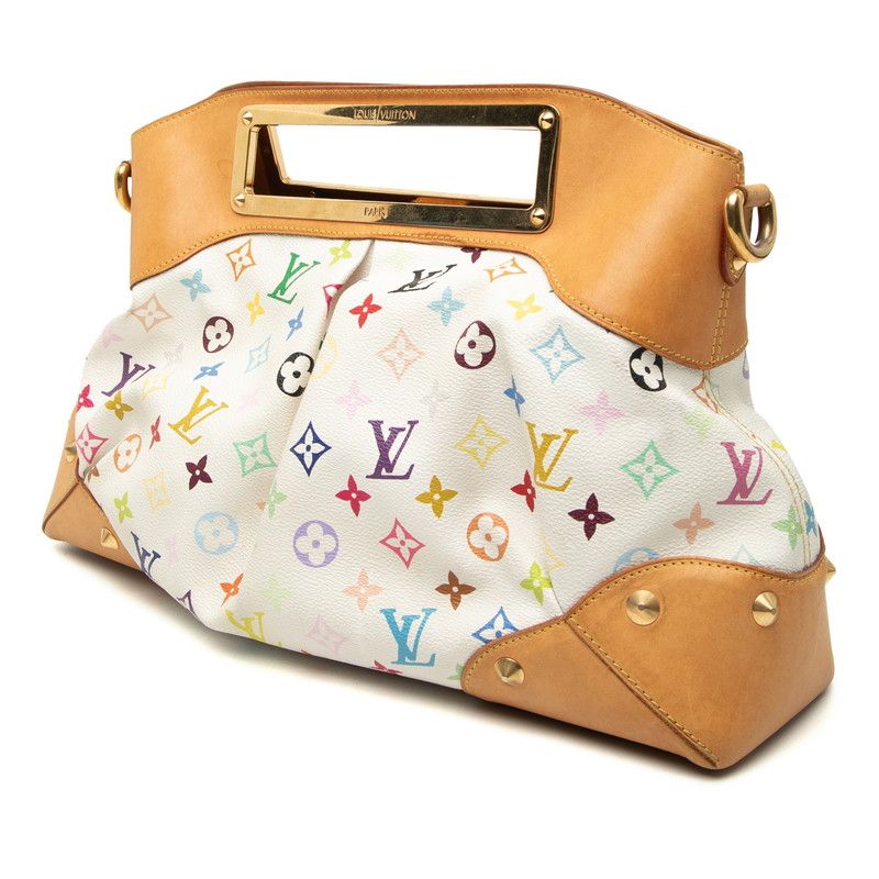 Louis Vuitton Monogram Multicolor Judy GM Chain Shoulder Bag 2-Way Blanc White — view 2