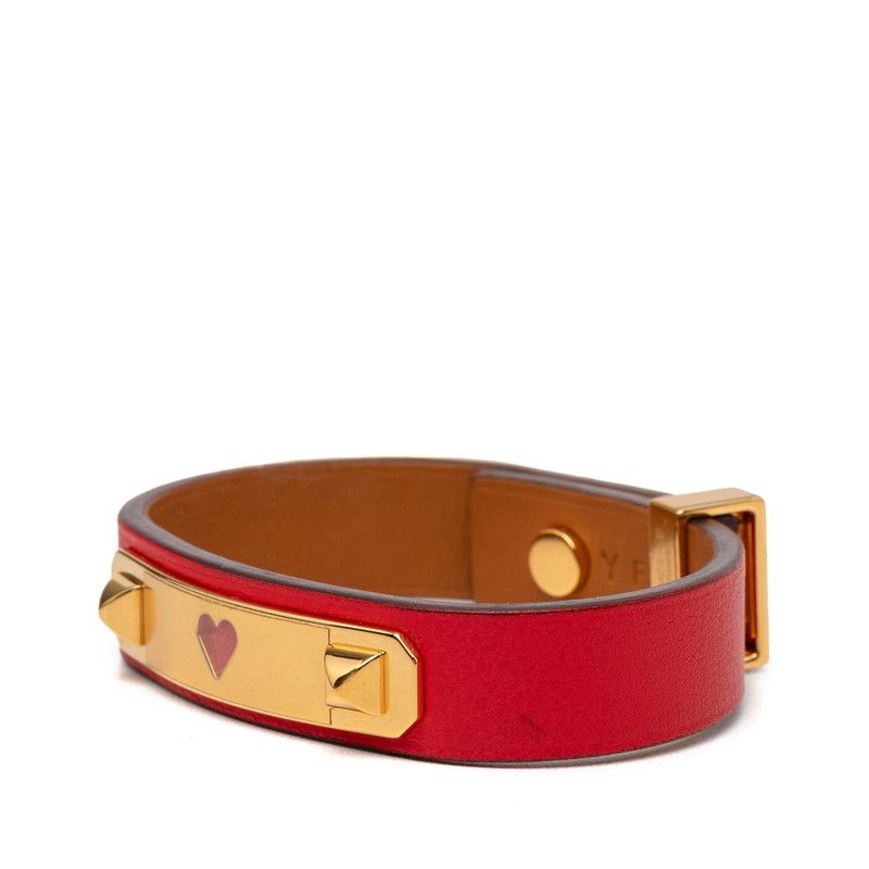 Hermes As de Coule Bracelet T1 Red Gold Swift Plated — view 2