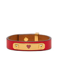 Hermes As de Coule Bracelet T1 Red Gold Swift Plated