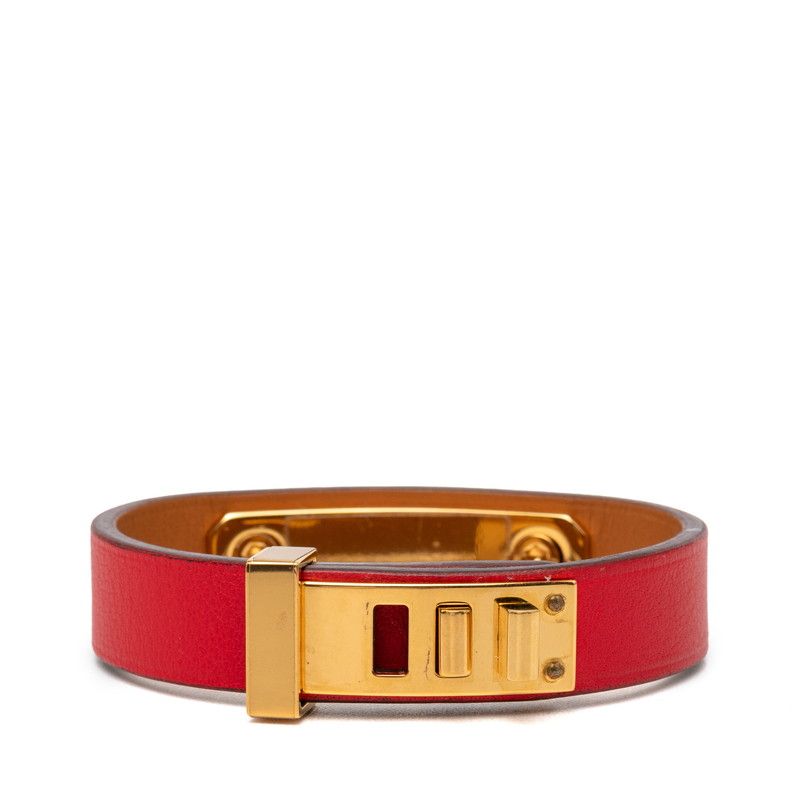 Hermes As de Coule Bracelet T1 Red Gold Swift Plated — view 3