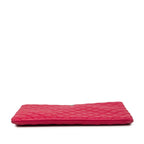 Chanel CC Logo Quilted Clutch Pink Lambskin — view 3