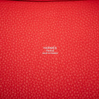 Hermes Picotin Lock PM Handbag Red Silver Taurillon Clemence — view 5