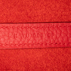Hermes Picotin Lock PM Handbag Red Silver Taurillon Clemence — view 6