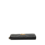 Gucci GG Marmont Zip Around Wallet Black Leather — view 3