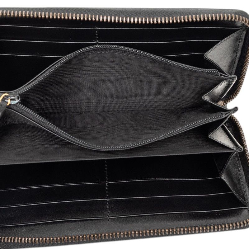 Gucci GG Marmont Zip Around Wallet Black Leather — view 4