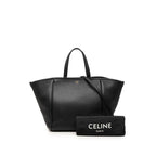 Celine Small Fold Cover 2-Way Shoulder Bag Black Leather — view 7