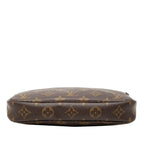 Louis Vuitton Monogram Pochette Handbag Brown Leather — view 3