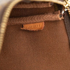 Louis Vuitton Monogram Pochette Handbag Brown Leather — view 6