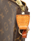 Louis Vuitton Monogram Pochette Handbag Brown Leather — view 5