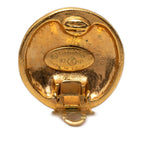 Chanel Vintage CC Logo Earrings Gold Plated — view 3