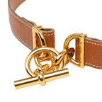 Hermes Chaine D'ancre 75 Brown Leather Belt — view 4