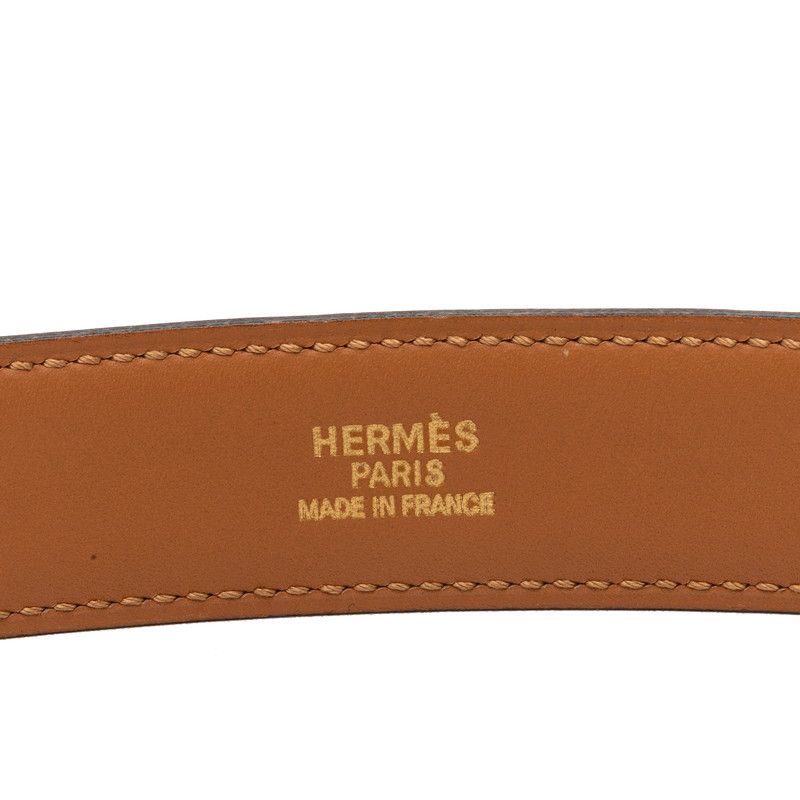 Hermes Chaine D'ancre 75 Brown Leather Belt — view 6