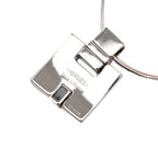 Hermes Irene Chain Pendant Black Metal Silver — view 3